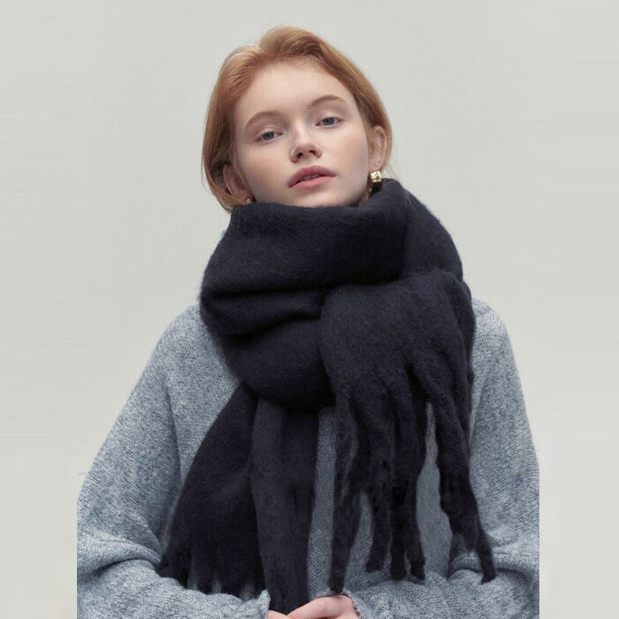 Glutinous Idle Style Thermal Long Scarf