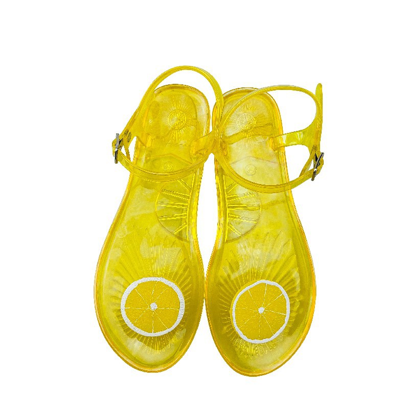 Women's Non-slip Soft Bottom Jelly Sandals Pineapple Beach