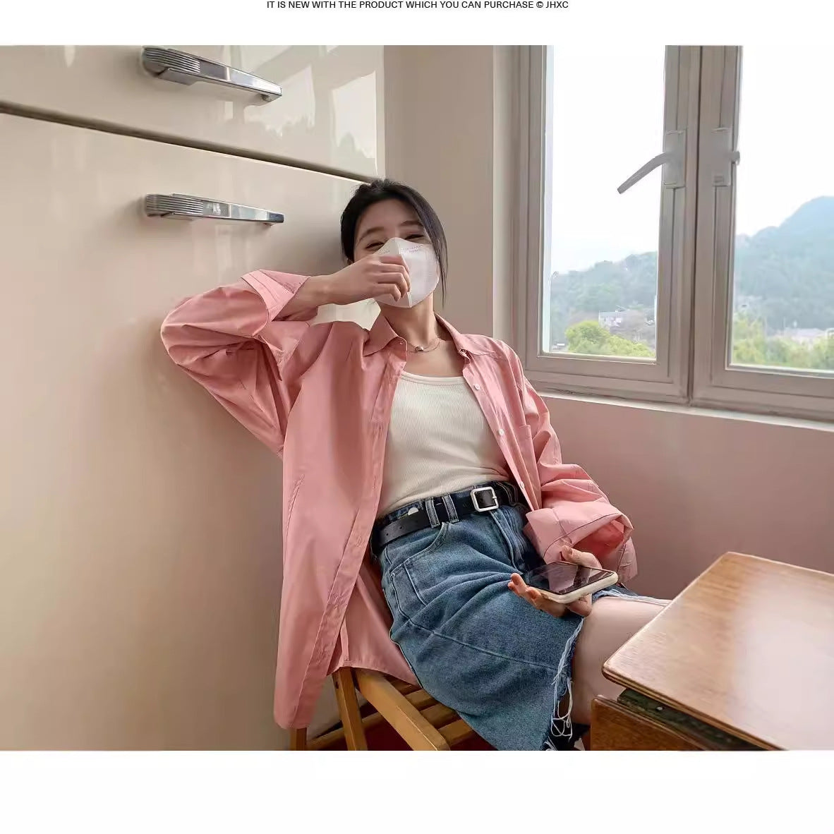 American Retro Contrast Color And Versatile Sun Protection Shirt