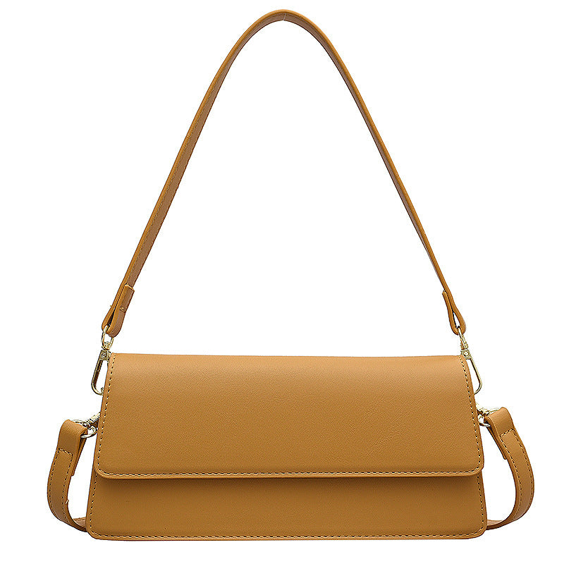 Korean Style Messenger Bag Underarm Shoulder Solid Color Small Square Bag