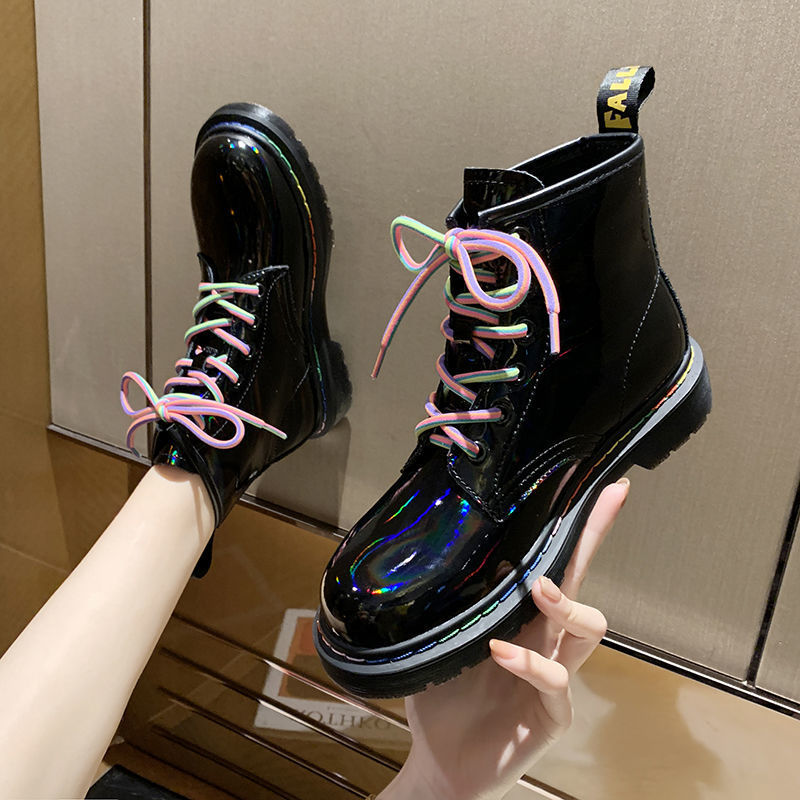 Martin Female Tide Ins Cool Wild British Style Spring And Autumn Single Boots  Thin Locomotive Boots