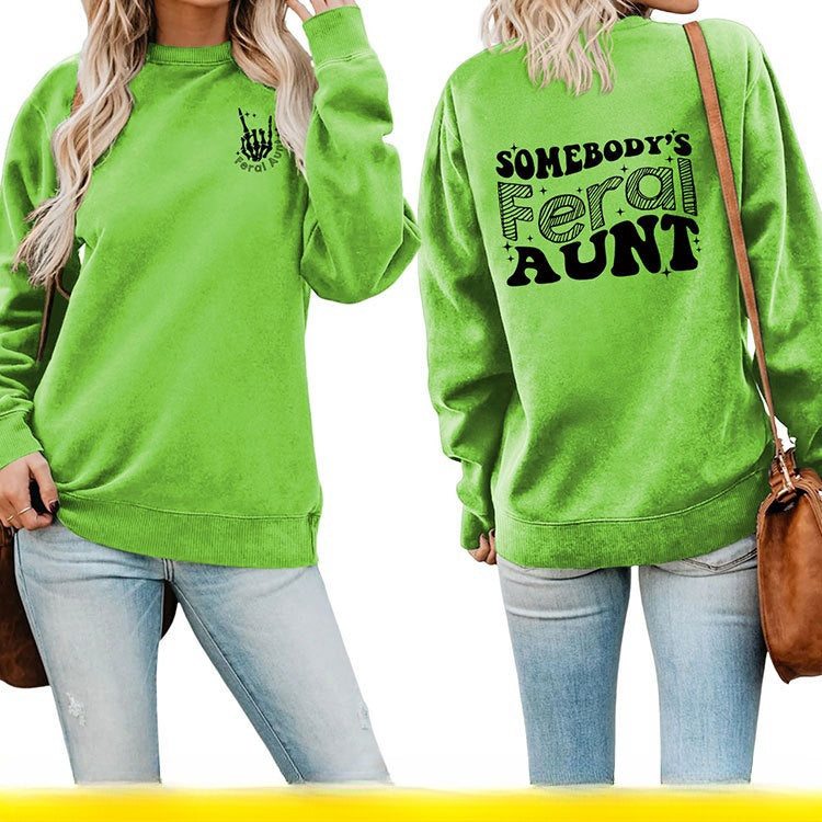 Printet sweatshirt til damer - Løs og alsidig