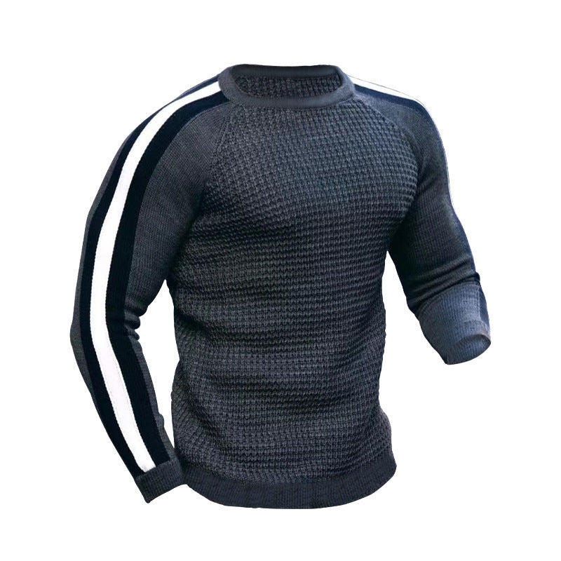 Sports- og fritidstrøje til mænd med kontrastfarvede slim fit-bukser