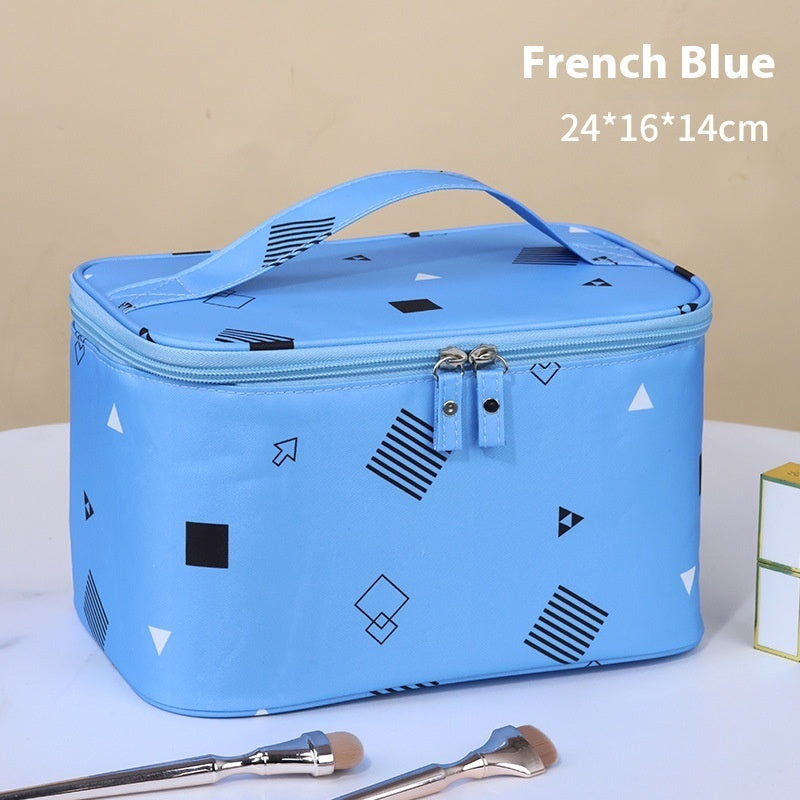 Plaid Cosmetic Bag Large Capacity Good-looking Ins Cute Portable Storage Bag