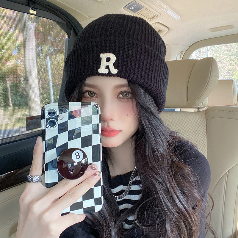 Female Fashion Casual Letter Woolen Hat