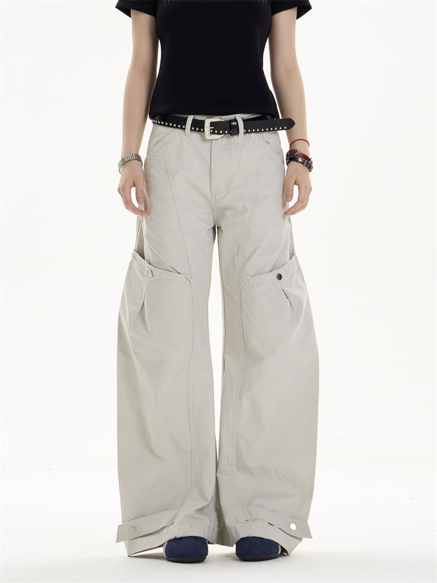 Retro Women's Casual Pants Loose Wide-leg Pants