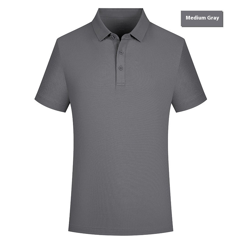 Summer Lapels Short Sleeve Overalls 5A Grade Antibacterial Xinjiang Cotton