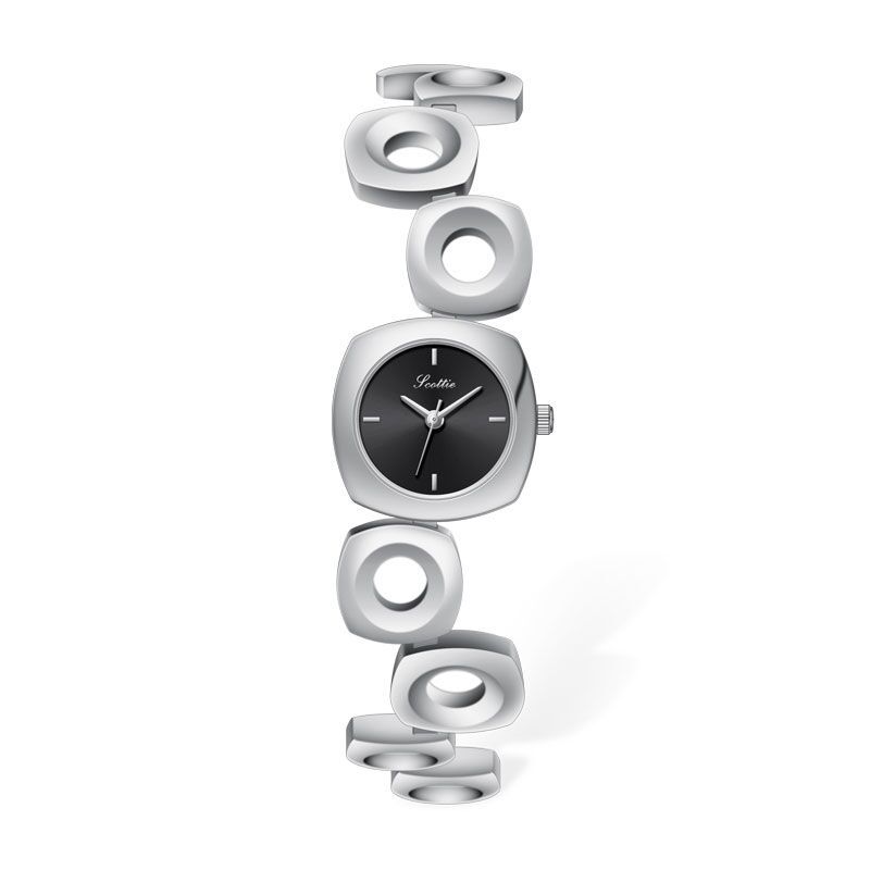 Women's Irregular Hollow-out Gold Fashion Good-looking Bracelet Watch