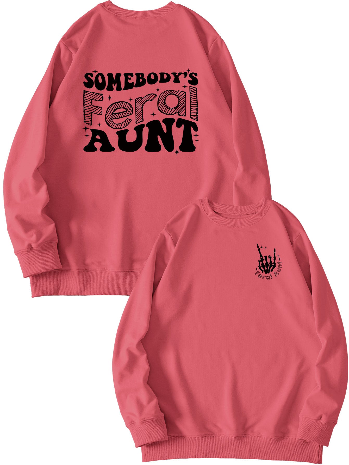 Printet sweatshirt til damer - Løs og alsidig