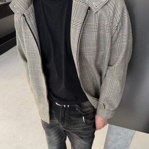 Retro Senior Casual Lapel Baggy Coat