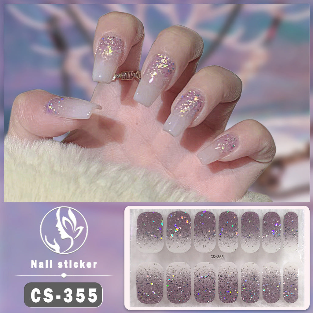 Waterproof Solid Color Nail Art Nail Shaped Piece