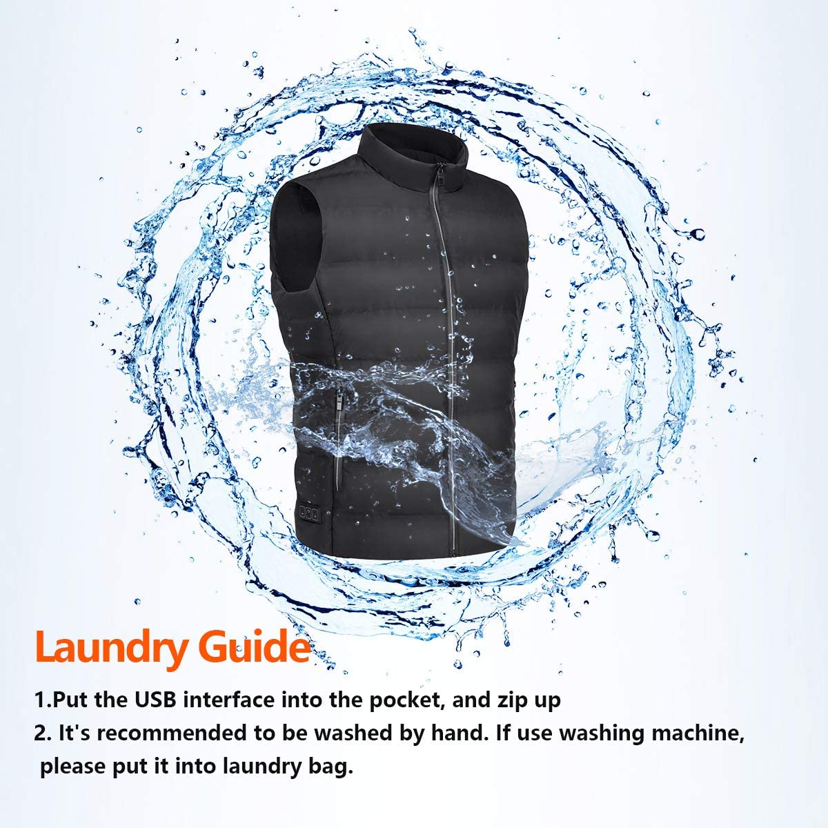 Intelligent Three-speed Temperature Control Electric Heating Vest Keeps The Whole Body Warm