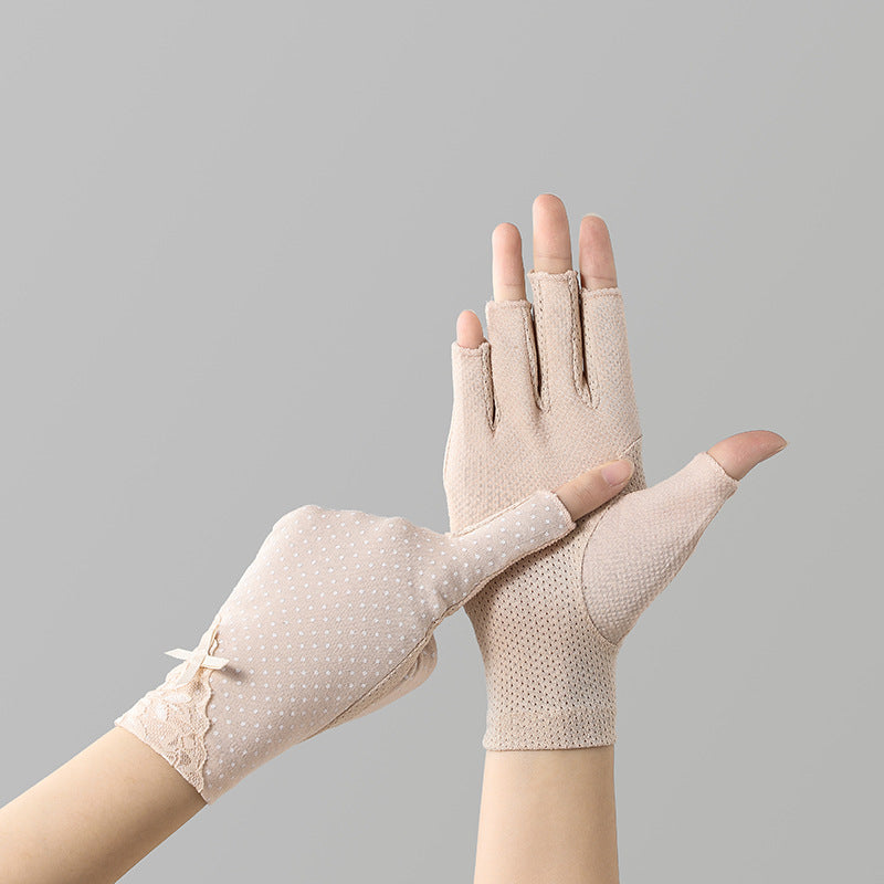 Cycling And Driving Anti-slip Touch Screen UV Protection Sun Protection Gloves