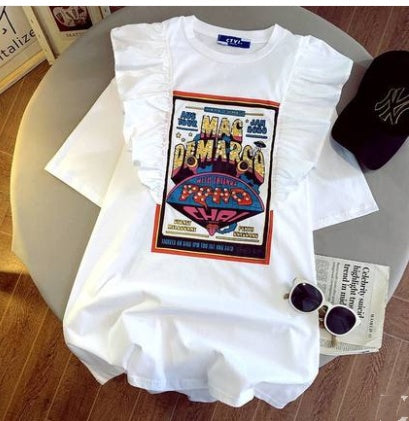 Heavy Industry Trend T-shirt Women's New Summer Thin Casual Short Sleeves