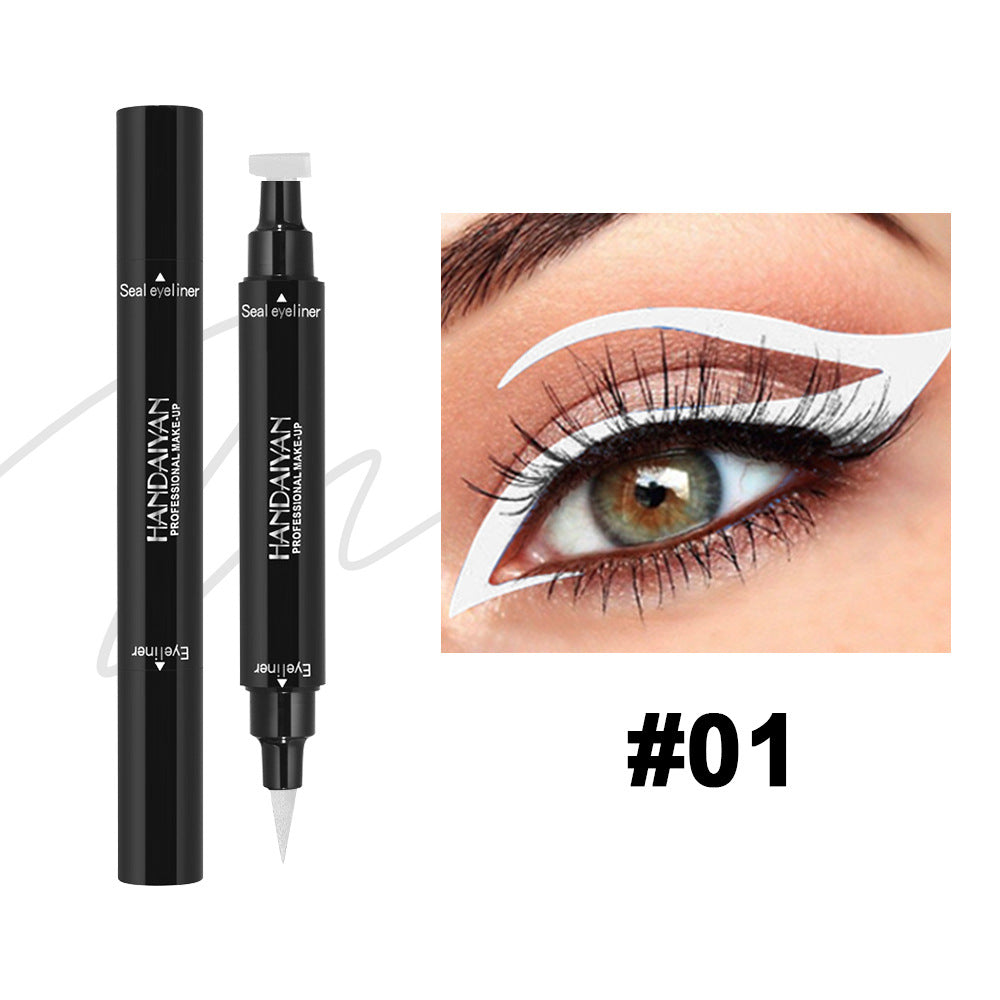Triangle Seal Color Double Head Liquid Eyeliner