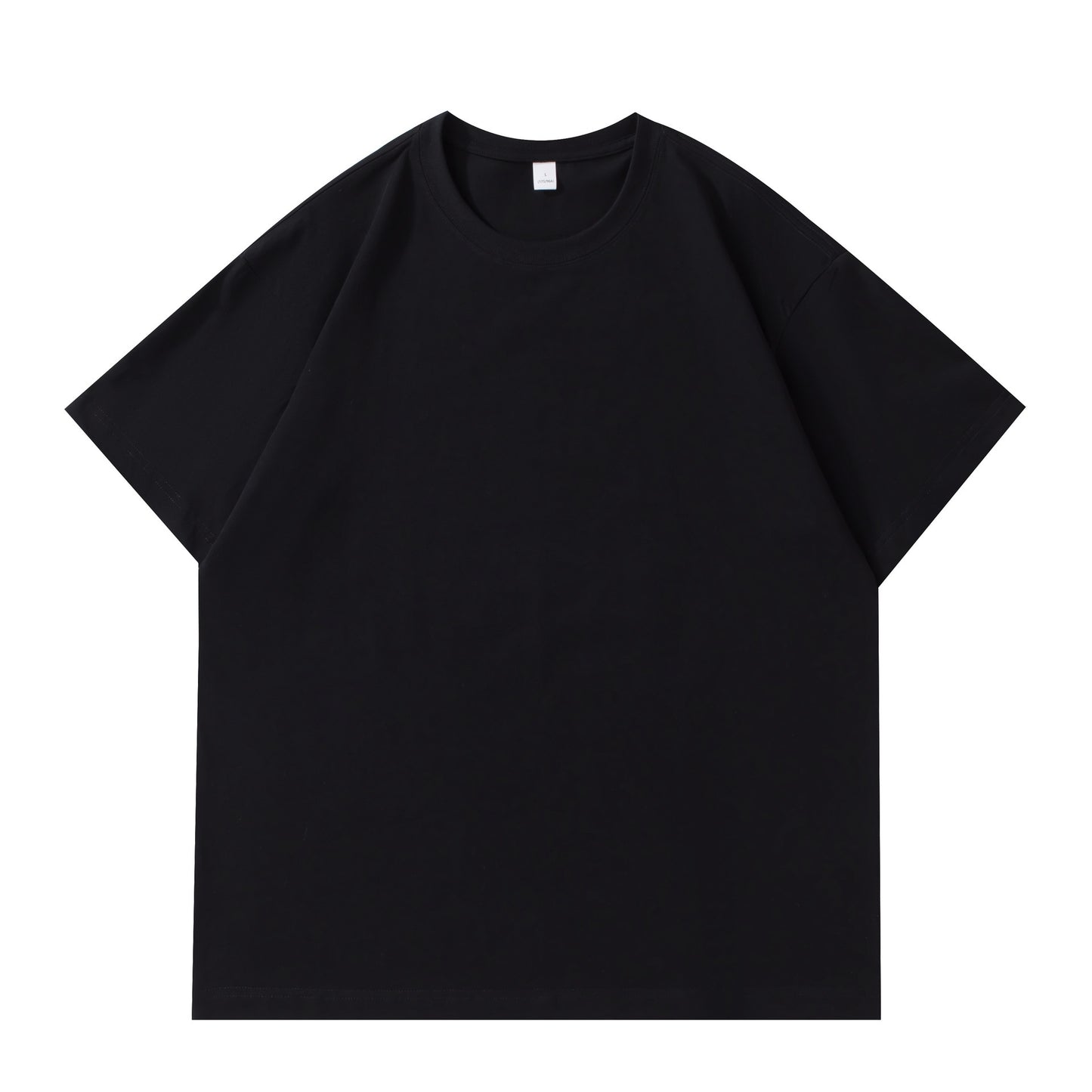 Combed Summer New Cotton Short Sleeve Slightly Drop Shoulder