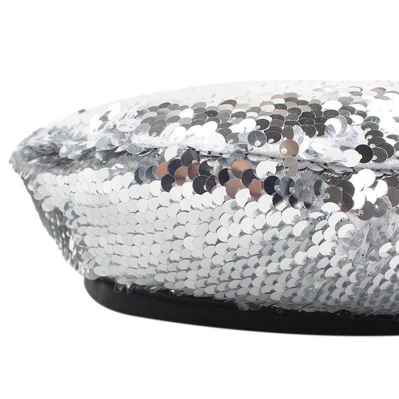 Women's Korean Style Trendy Fashion Sequins Hat