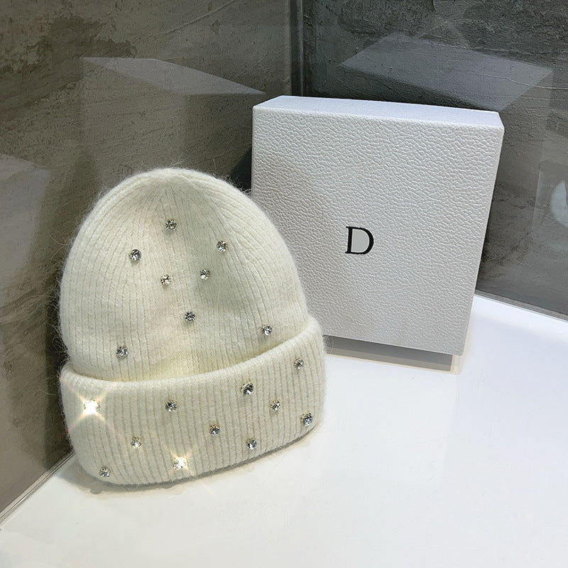 Autumn-Winter Warm And Thickening Trend All-match Sweet Knitted Toque