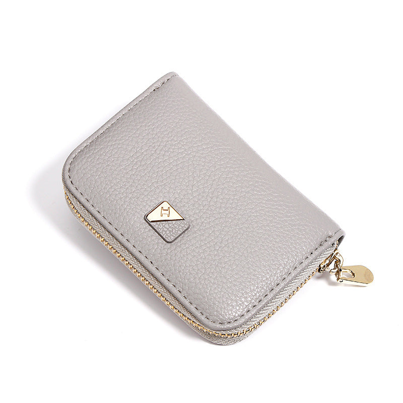 Women's Leather Solid Color Coin Purse