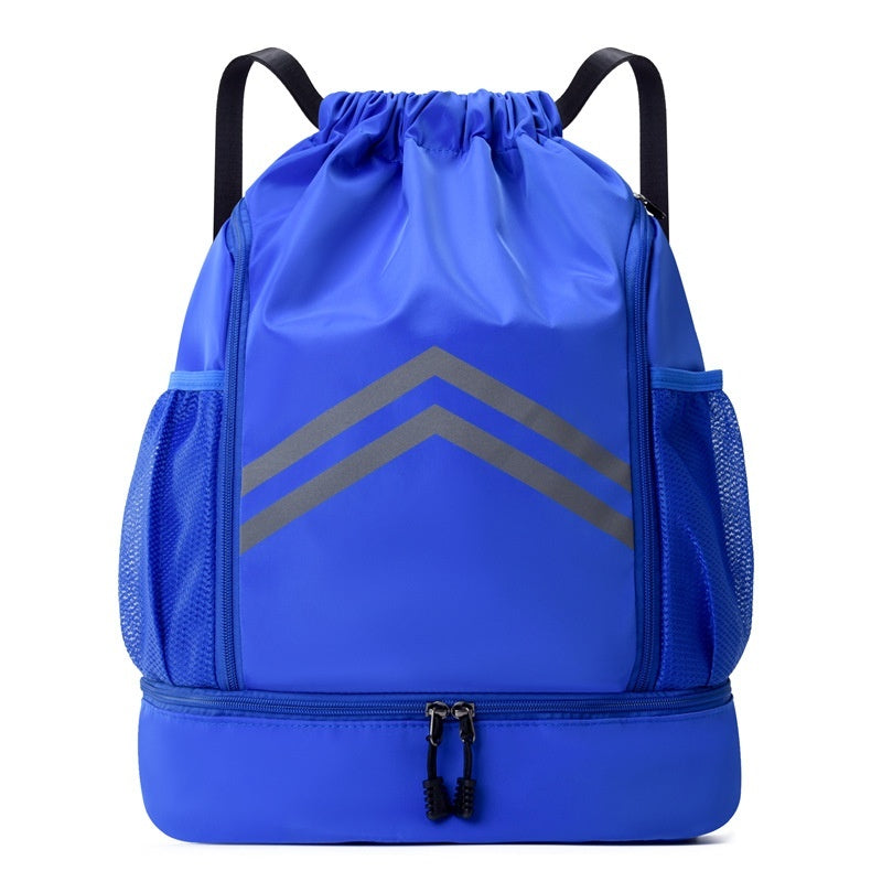 Men's Drawstring Drawstring Bag With Reflective Backpack For Sports