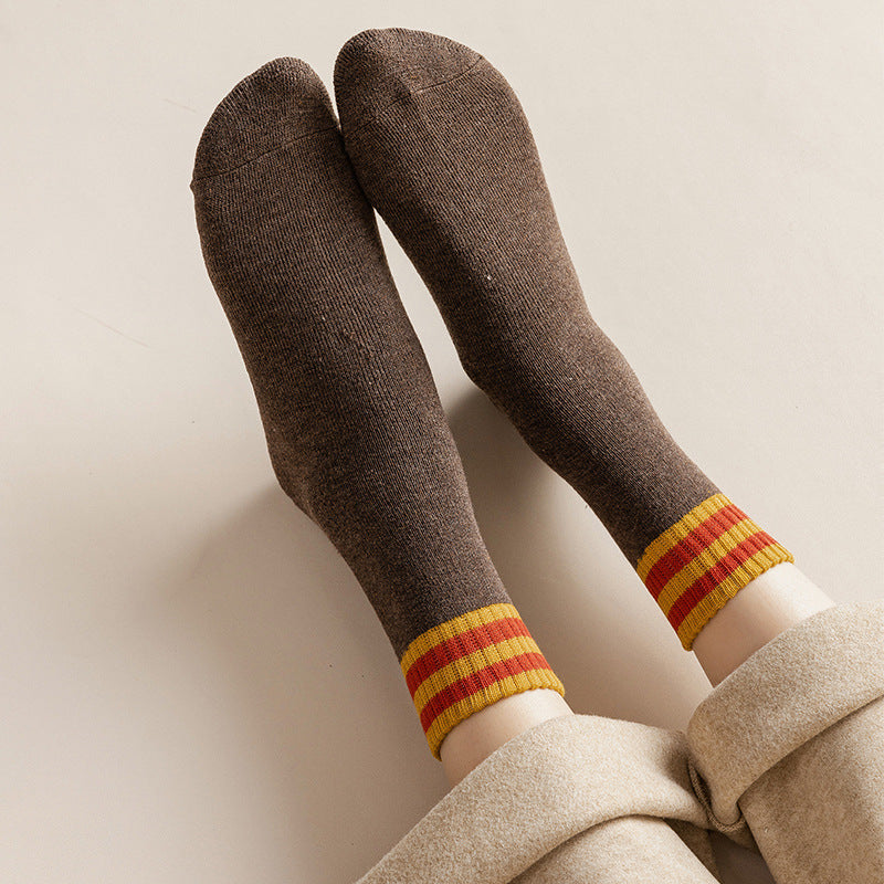 Women's New Cotton Breathable Sweat Absorbing Long Socks