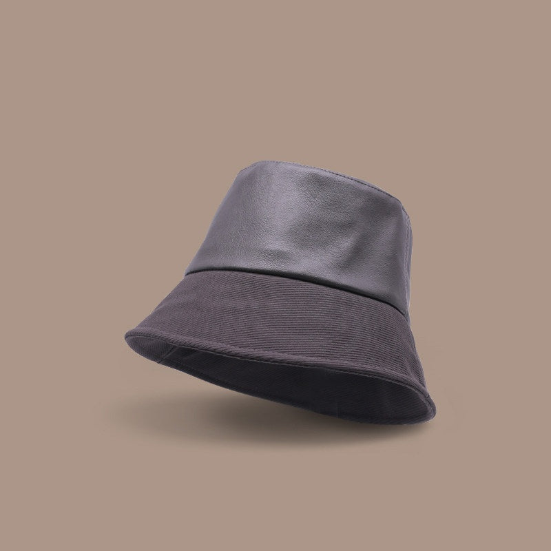 Stylish Color-block Bucket Hat That Flatters The Face For A Slimming Effect