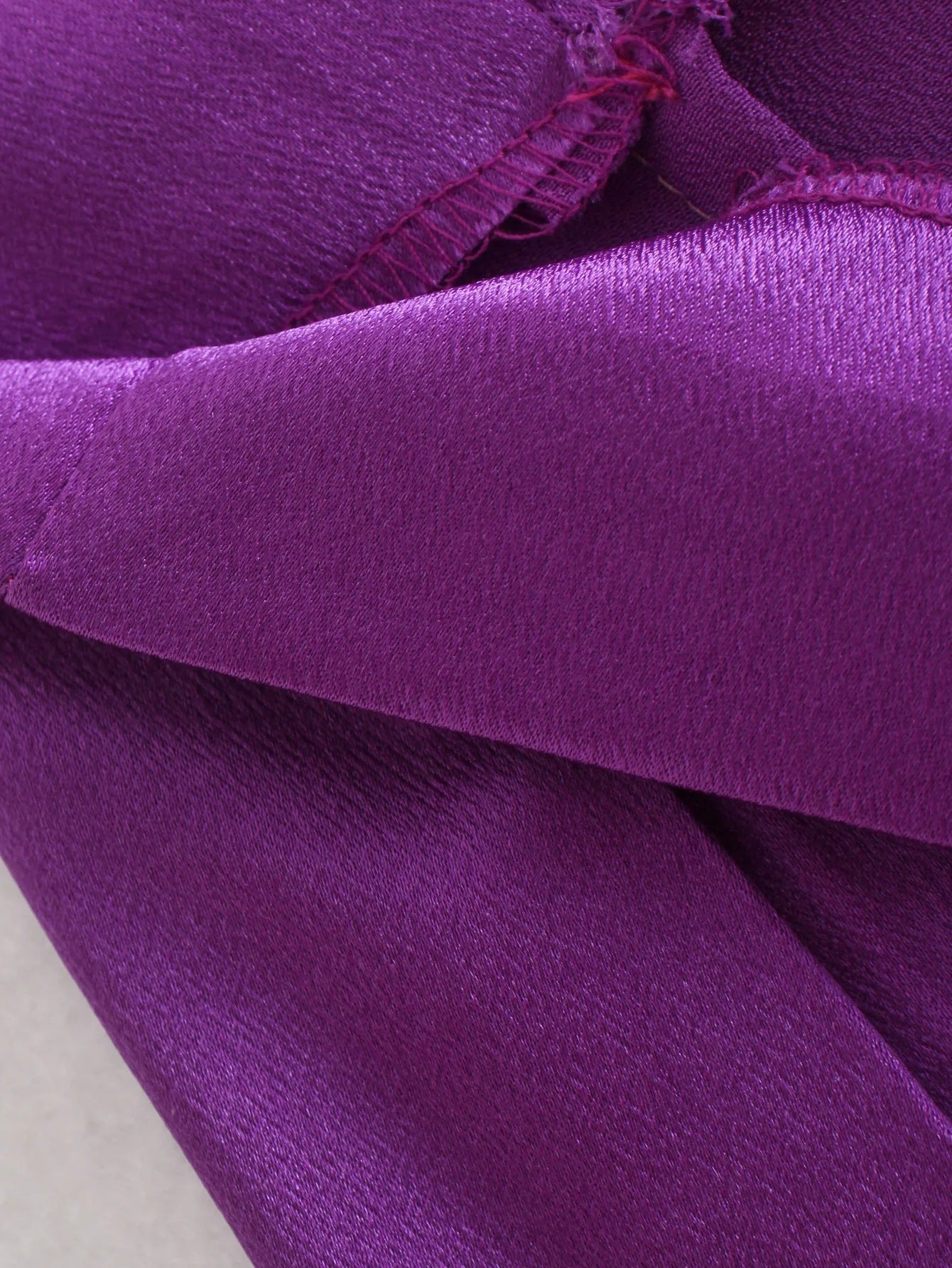 New Purple Glossy Texture Mini Skirt Women's Skirt