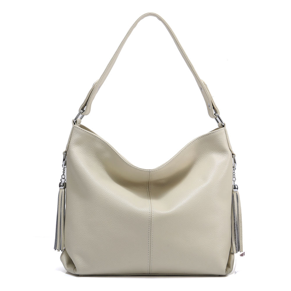 New Style Cowhide Shoulder Bag Fashion Tassels