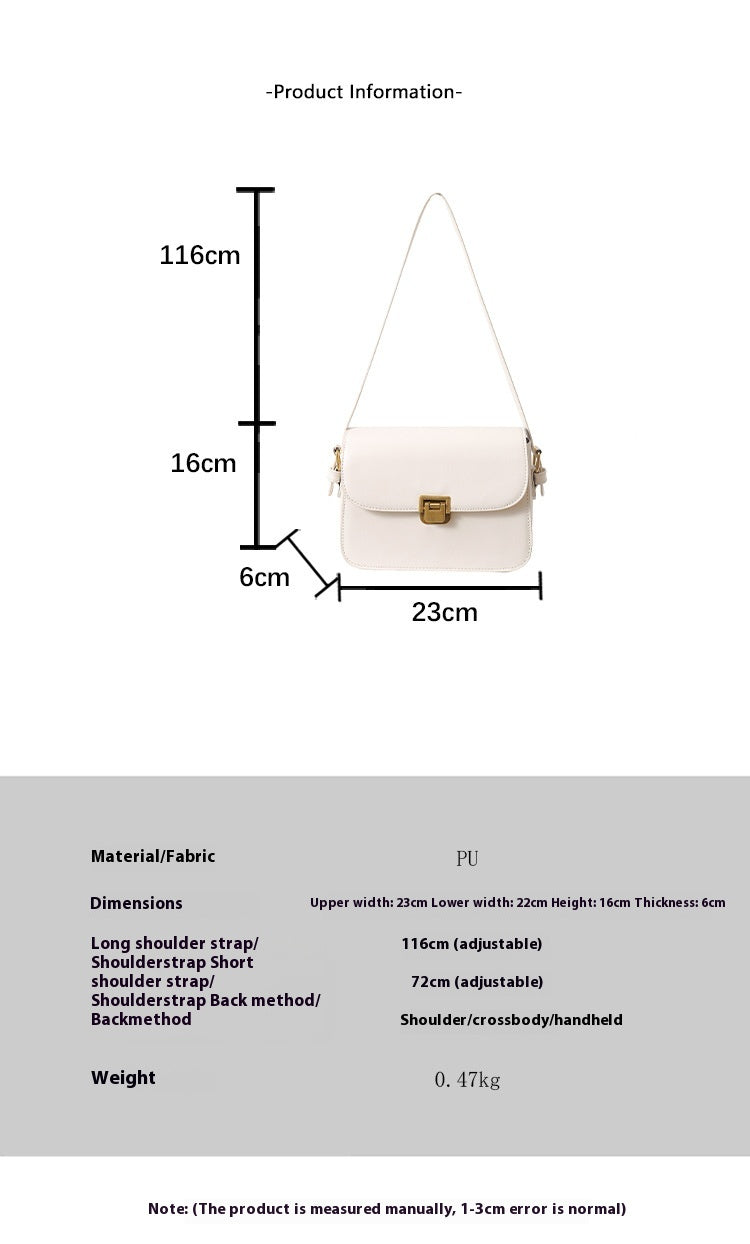 Women's Fashion Simple Crossbody Shoulder Small Square Bag