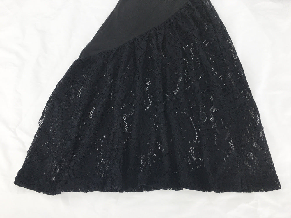 Women's Knitted Lace Bell-bottom Pants