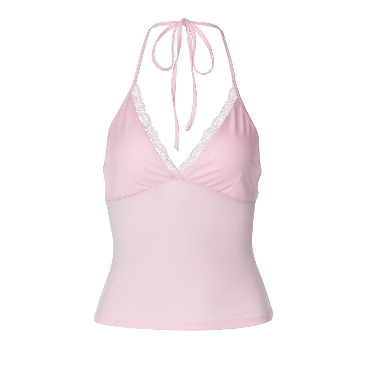 Womens Allure-Driven Low-Cut V-Neck Slim-Fit Camisole Top