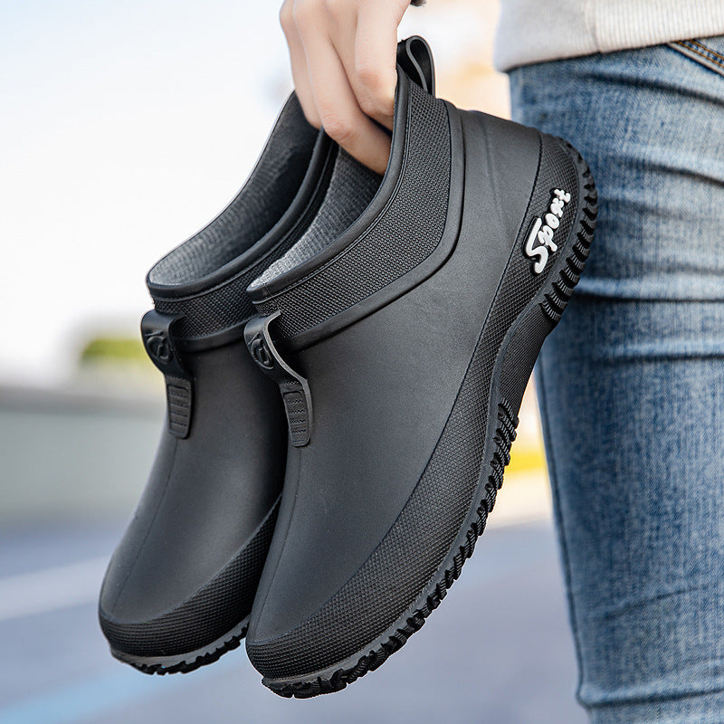Low Top Waterproof Non-slip Camping Rain Boots