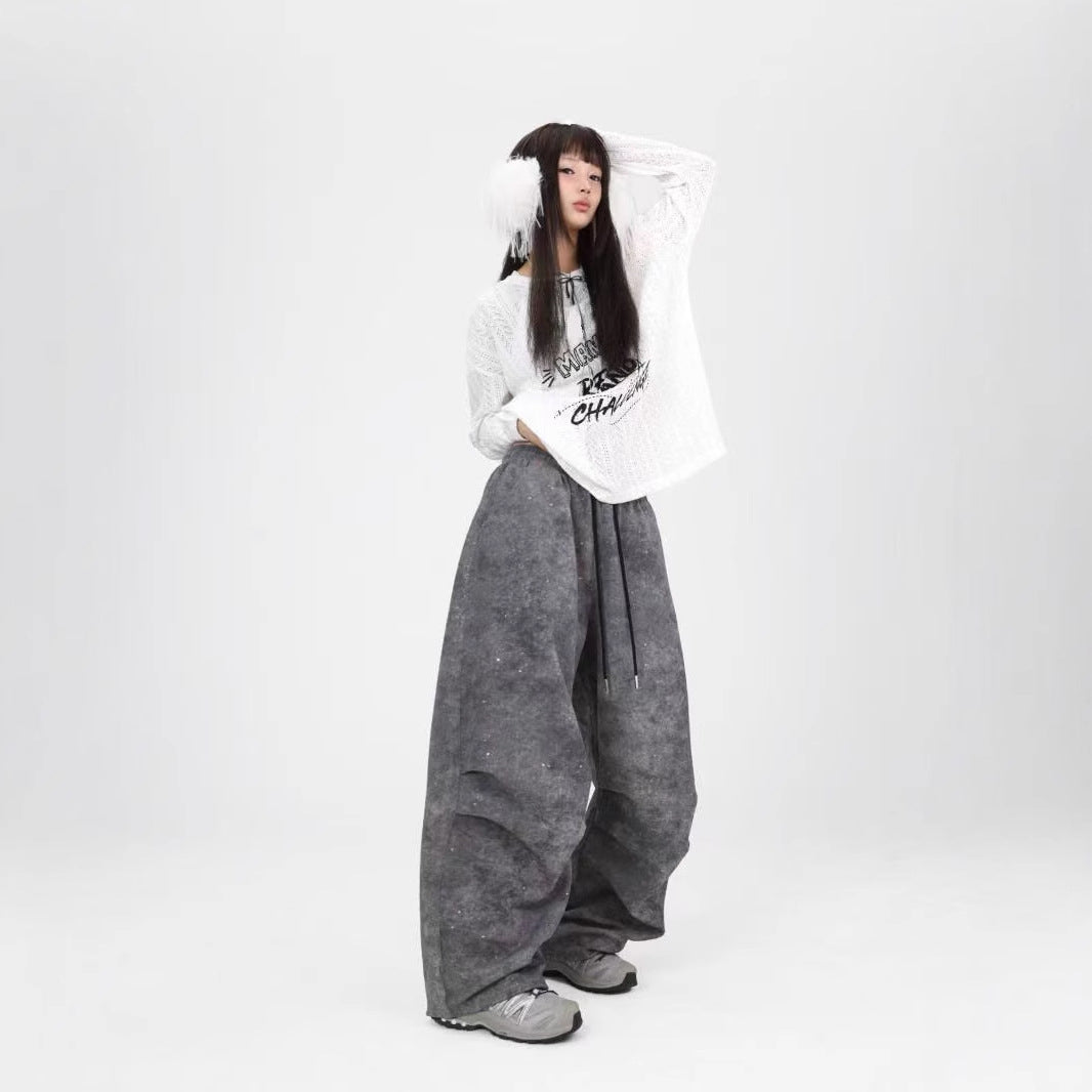 Women's Fashion Carbon Gray Retro Overalls