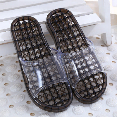 Summer Indoor Non-slip Bath Massage Plastic Slippers