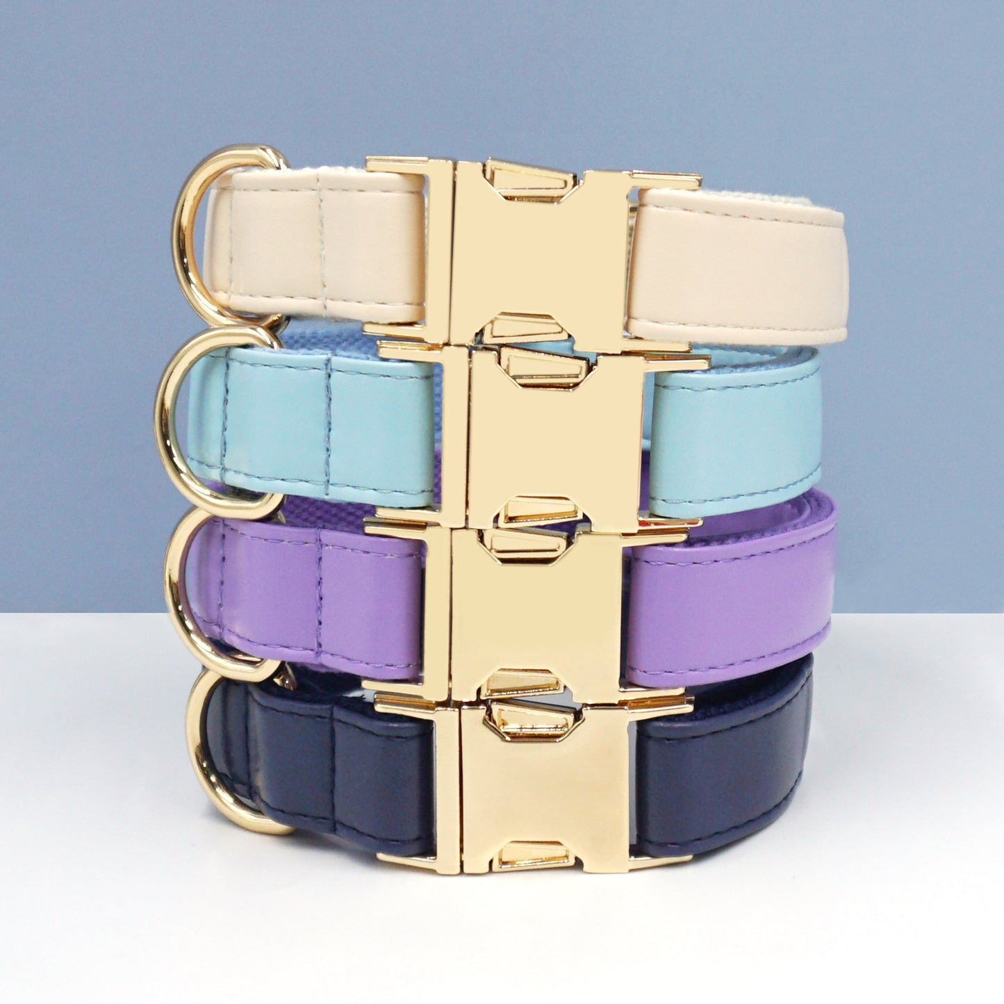 Simple Color Blocking Household Velvet Pet Collar