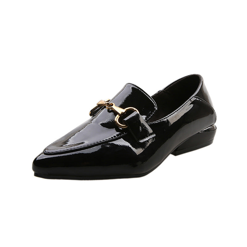 Net Red Pointed Small Leather Shoes Women Spring And Summer Spring