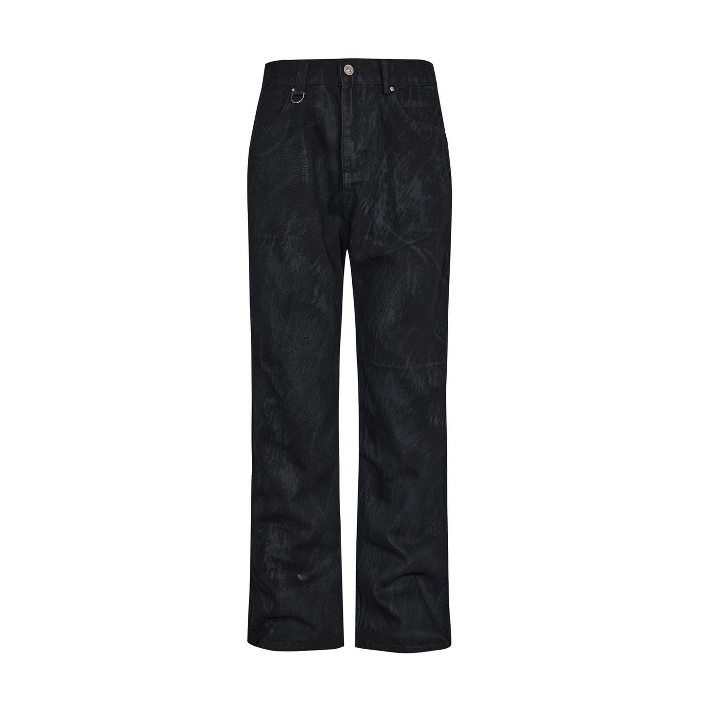 Håndholdt Børste Distressed Lige Jeans