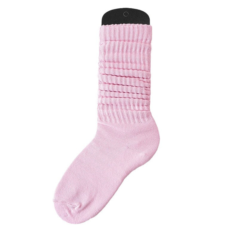 Lazy Bunching Socks European And American Extra Thick Fluffy Loop