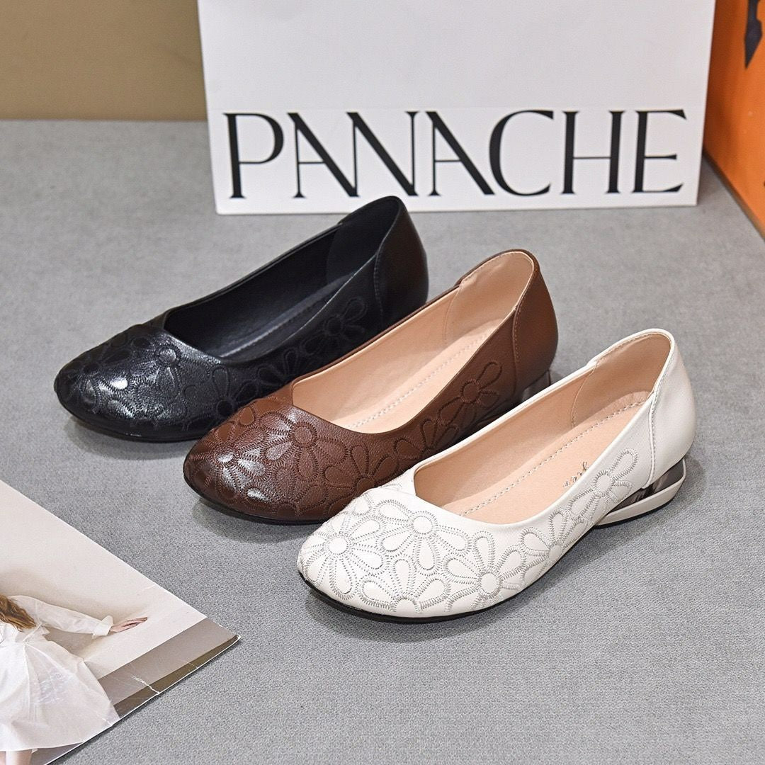 Fashionable British-style Shoes For Middle-aged And Elderly Mothers