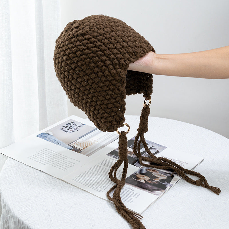 Ear Protecting Wool Hat, Sweet And Lovely