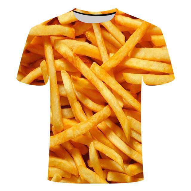 Trendy Beer 3D Digital Printing Men's Round Neck Short Sleeve T-Shirt