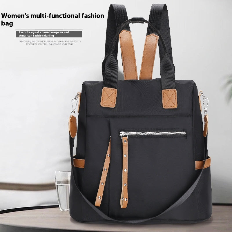 Large Capacity Backpack Oxford Cloth Waterproof Student Travel Bag