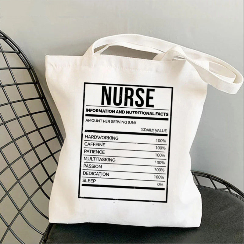 Nursing Printed Canvas Bag