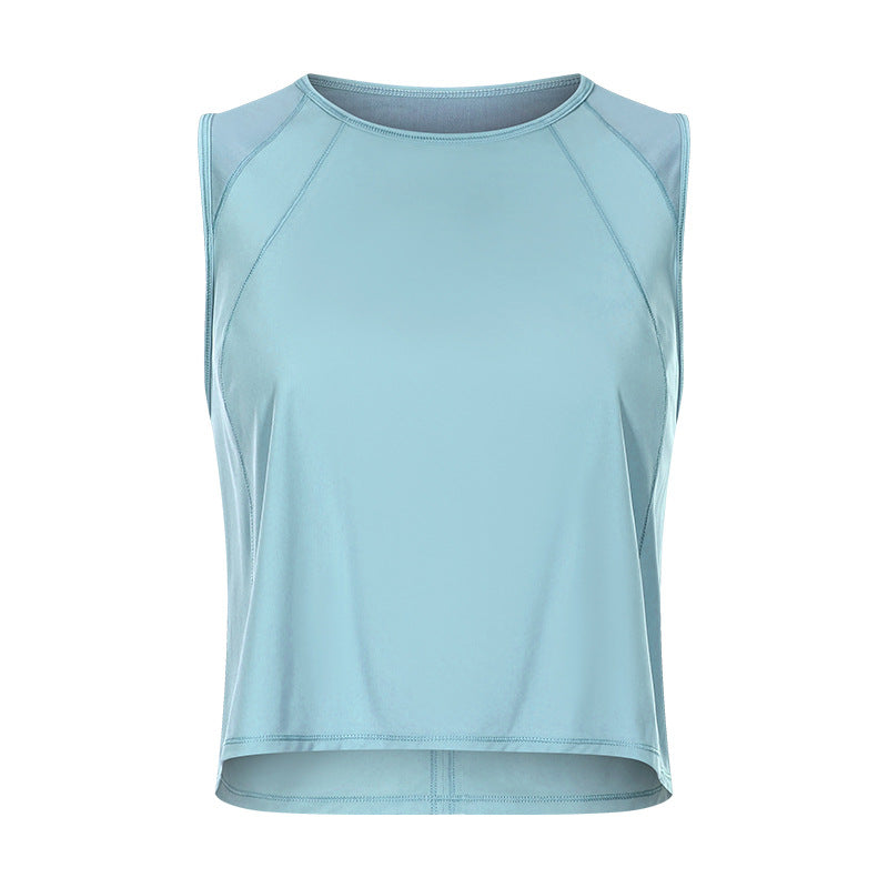 Sleeveless Vest Cropped Short Sexy Back Hollow-out Quick-drying Breathable Sports Casual Yoga Clothes