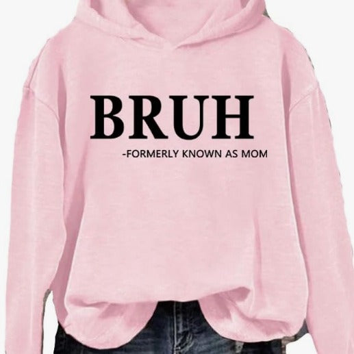 Independent Station Women's Fashion Printed Casual Hooded Long Sleeve Sweater