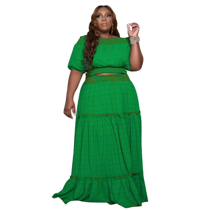 Fashionable Women's Two-piece Skirt Set