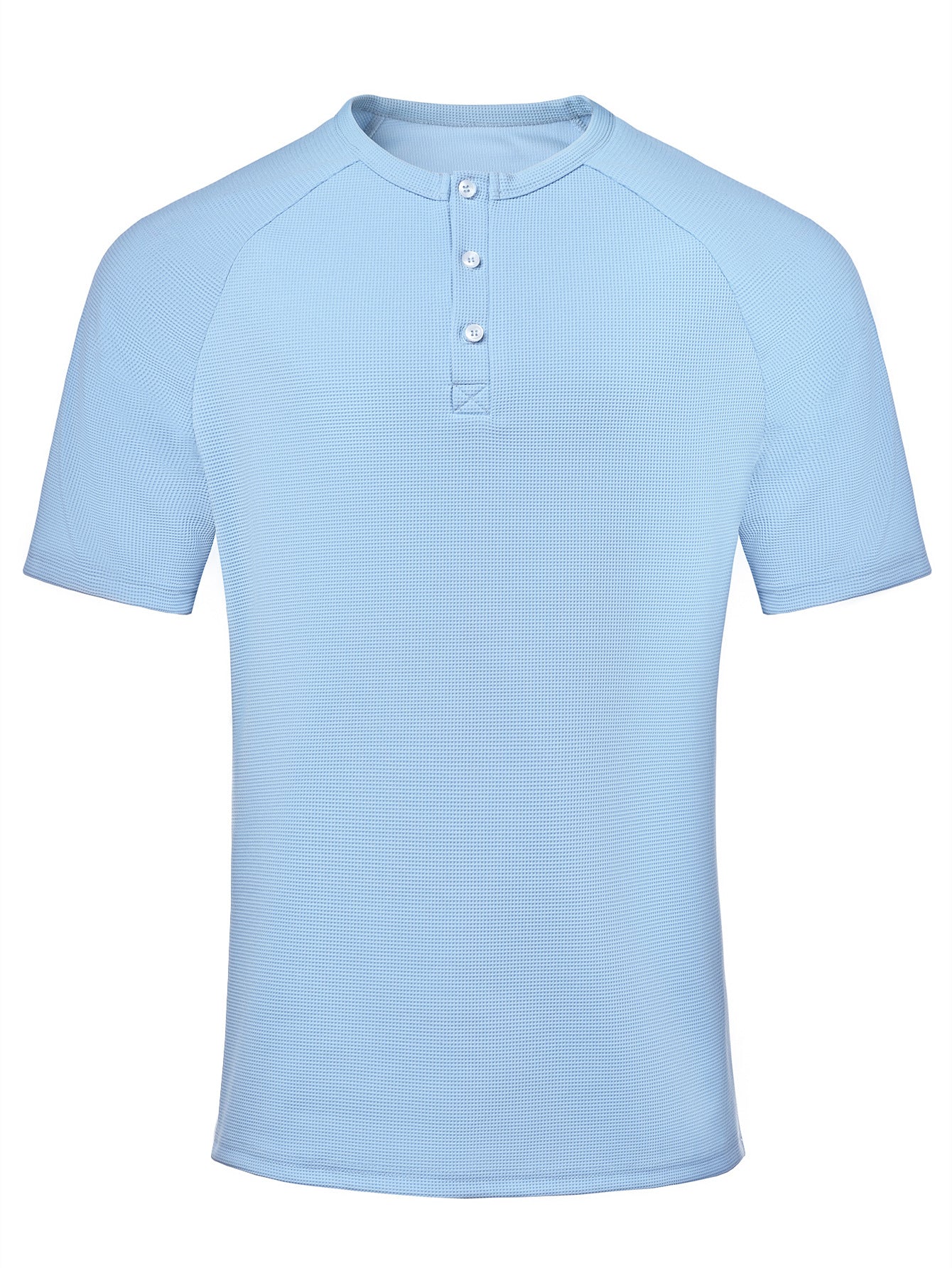 Men's Casual Loose-fitting Blue Polo Shirt Top