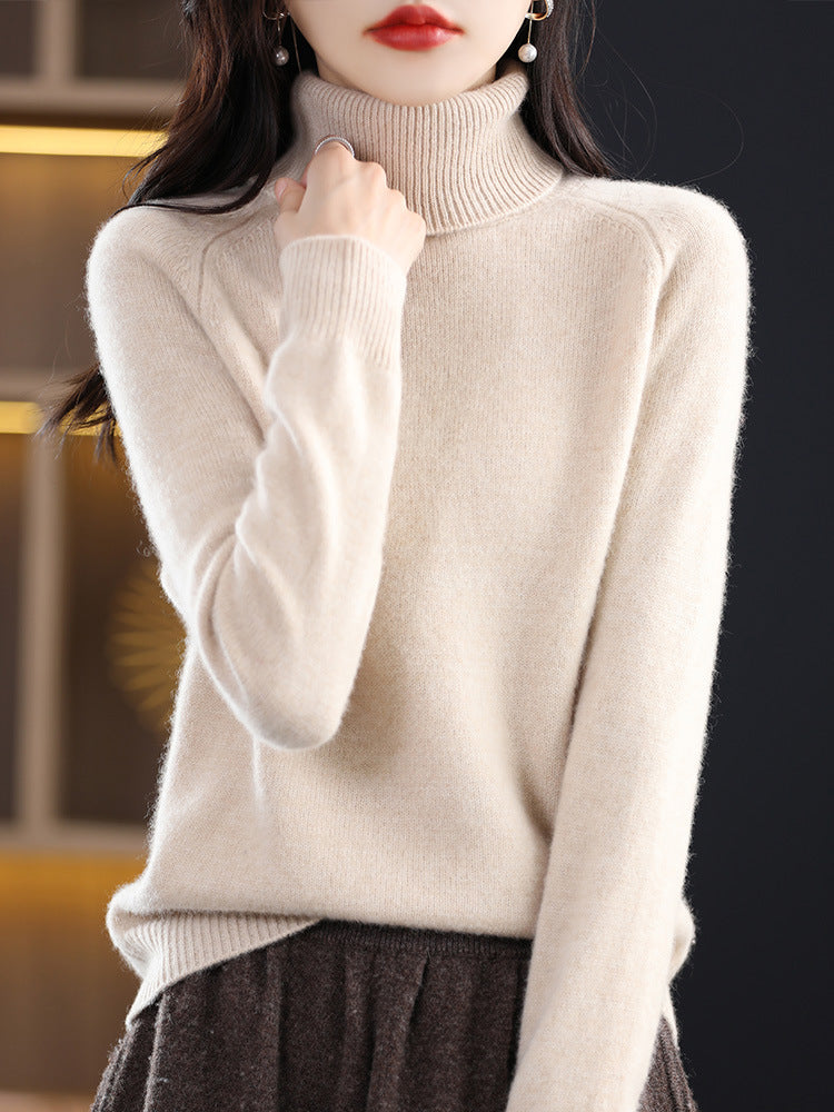 Løs, tyk langærmet sweater til kvinder i store størrelser