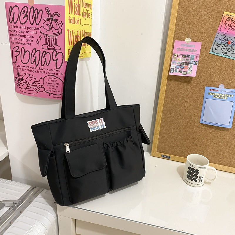Women's Fashionable And Versatile Casual Solid Color Shoulder Bag