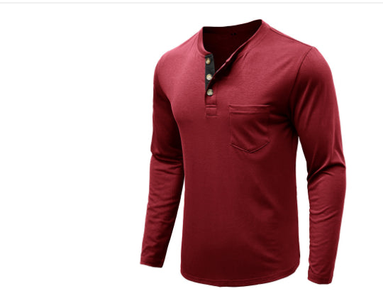 Men's Long Sleeve Round Neck T-shirt